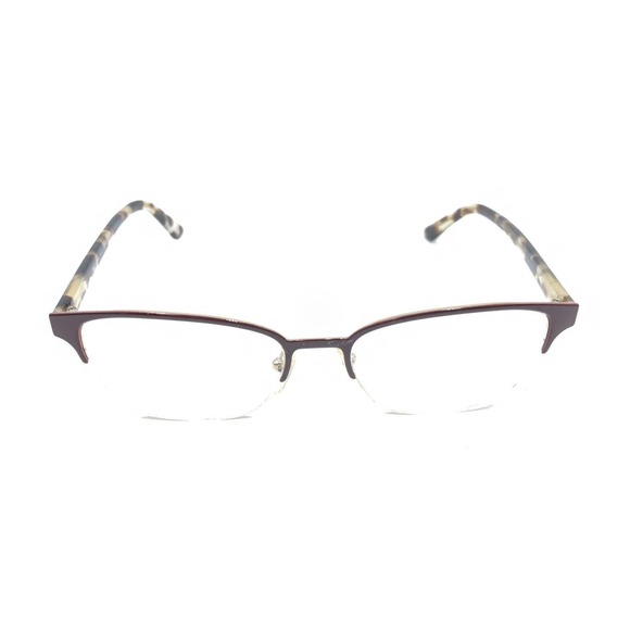 Prada Brown Tortoise Gold Half Frame Eyeglasses Frames 52-17 145 Italy Designer - Picture 2 of 12